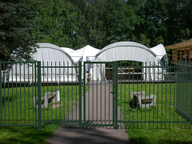 Металлический забор для Яхт- Клуба