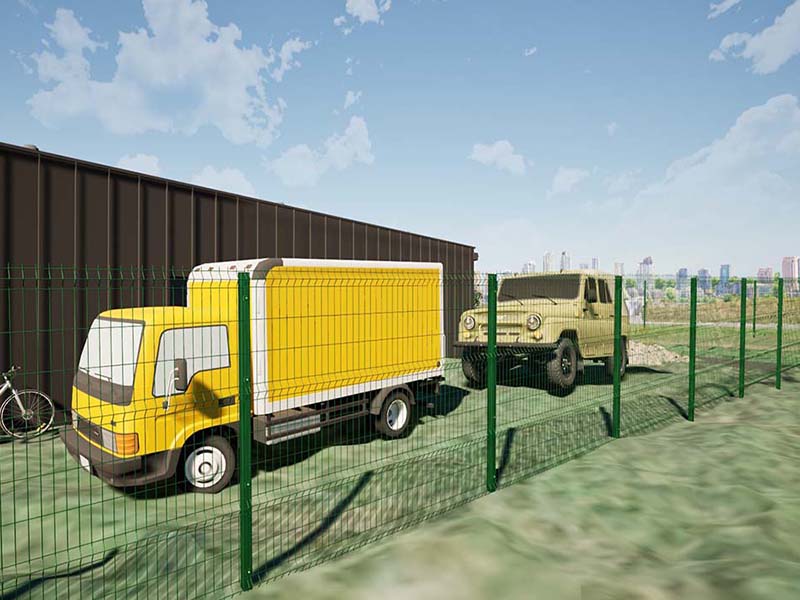 Ограждение для стоянки сельхозтехники