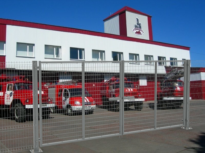 Ограждение периметра пожарной части