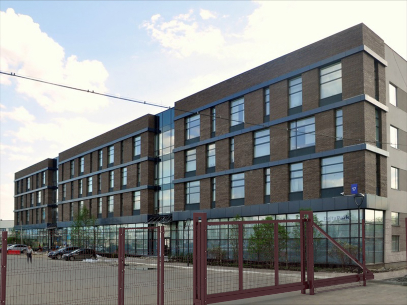 Забор по периметру офисного центра