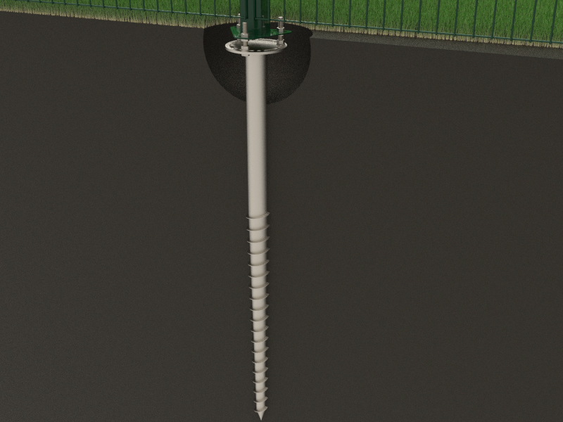 винтовая опора с фланцем