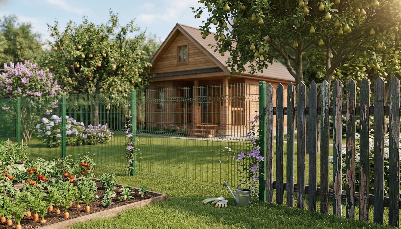 Забор для дачи долговечная альтернатива деревянному штакетнику.